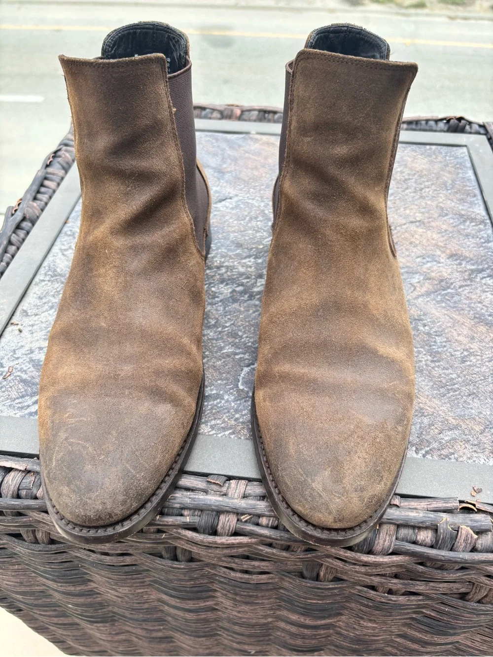 Men's Thursday Cavalier Brown Suede Chelsea Boots - Classic Pull-On Style